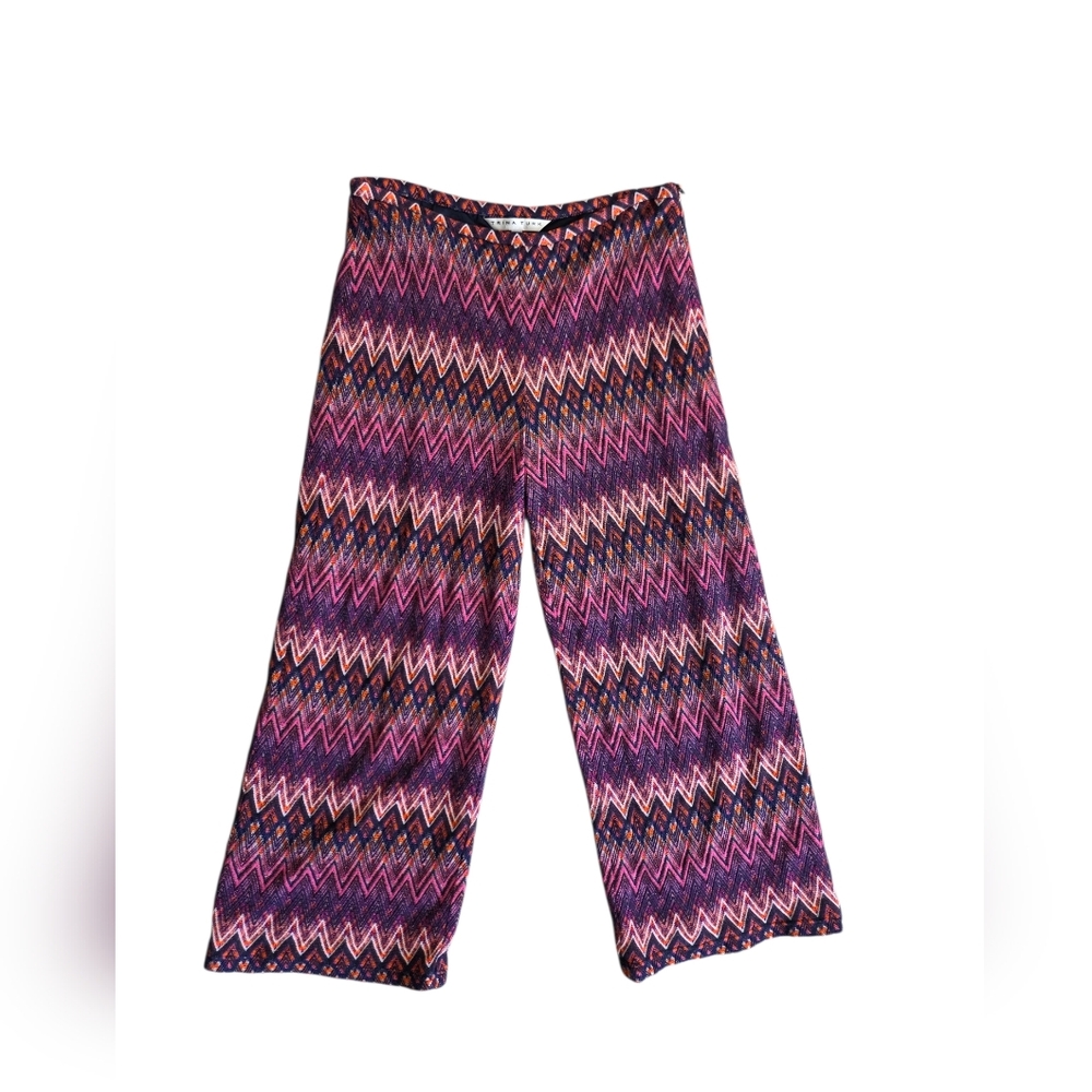 Trina Turk Penelope Knit Wide-Leg Crop Pants Medium - Picture 2 of 9